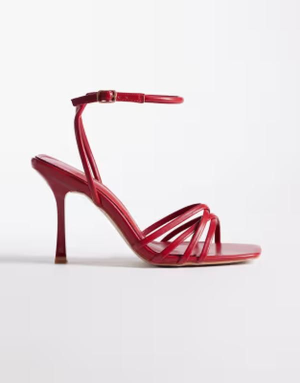 シミー ワイドフィット レディース シューズ サンダル ヒール Simmi Wide Fit Simmi London Wide Fit Sibelle strappy heeled sandals