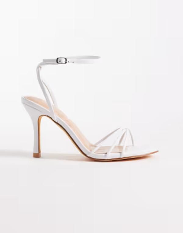 セクウェル レディース シューズ サンダル ヒール SEQWLolly heeled sandals WHITE ホワイト