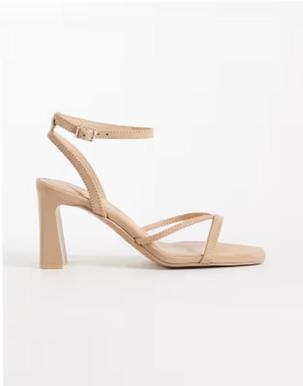 アルド レディース シューズ サンダル アンクル ヒール Aldo Stellare heeled sandals with ankle strap BEIGE ベージュ