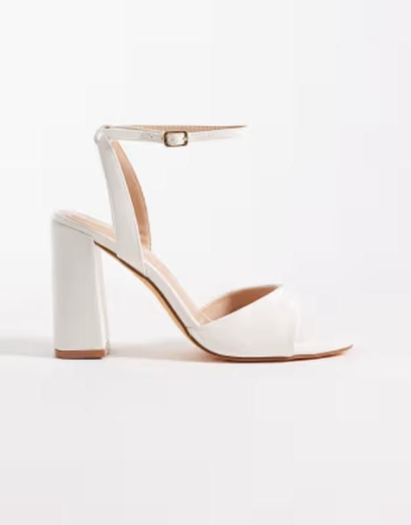 セクウェル レディース シューズ サンダル ヒール SEQWL block heeled sandals WHITE ホワイト