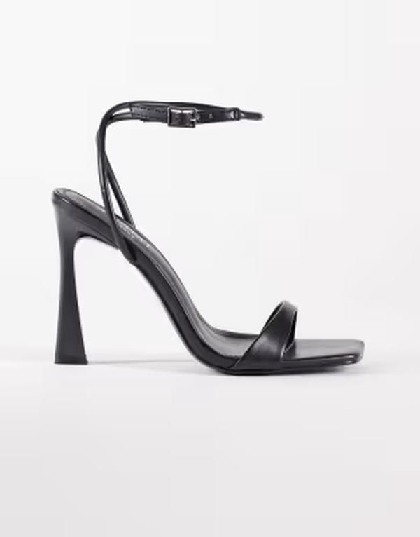 シミー ワイドフィット レディース シューズ サンダル ヒール Simmi Wide Fit Simmi London Wide Fit Kareena barely there heeled san