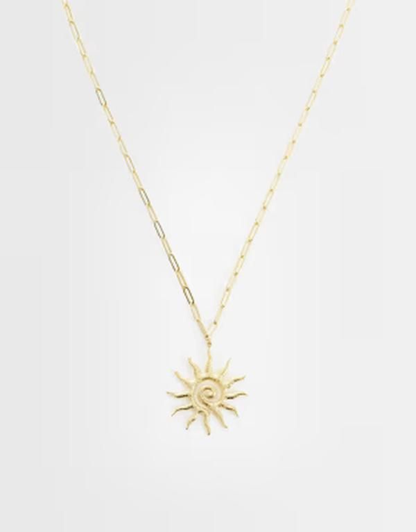 ロストソウルズ レディース アクセサリー ネックレス・チョーカー・ペンダントトップ Tシャツ レース Lost Soulsun pendant necklace in 18kt gold plated
