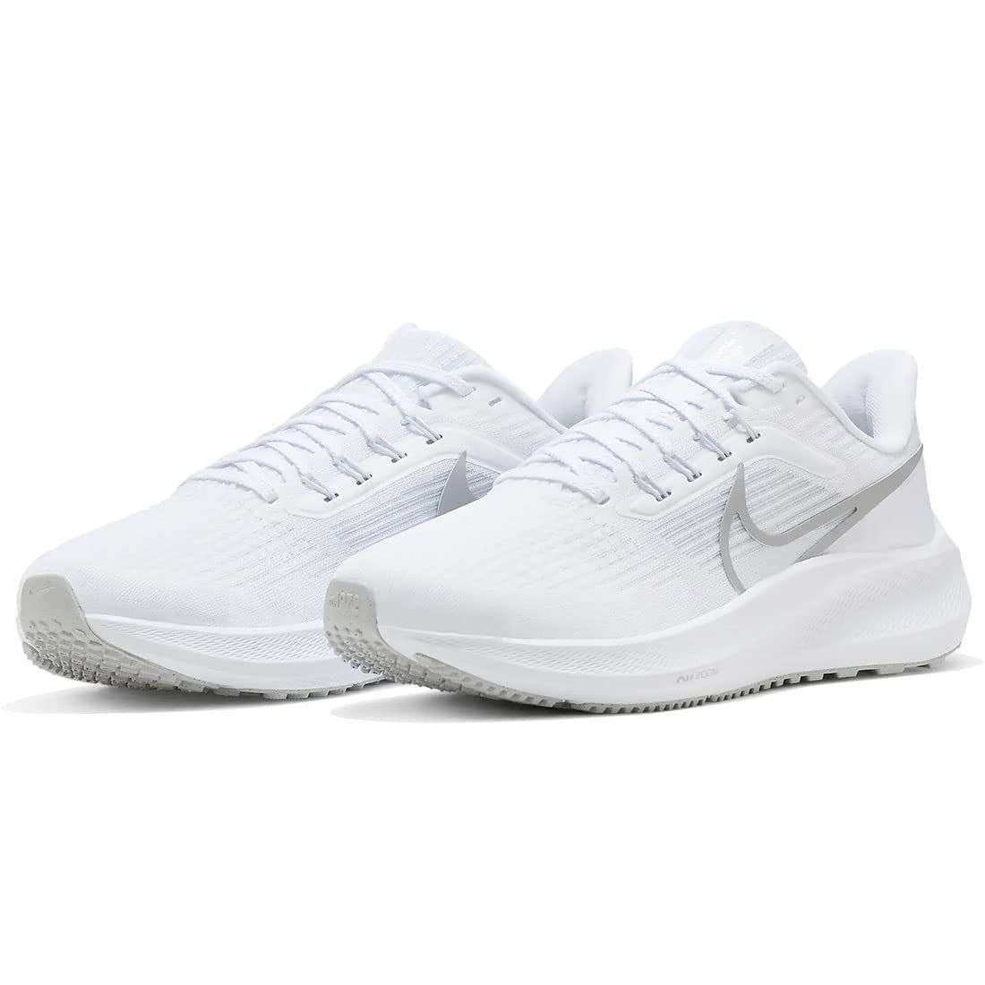 [ナイキ] エア ズーム ペガサス 39 W Air Zoom Pegasus 39 ホワイト/ピュアプラチナム/グレーフォグ/メタリックシルバー DH4072-100 日本国内正規品 24.0cm [24.0 cm]