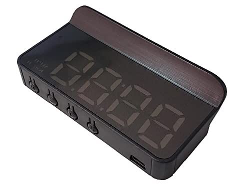 【新品】ヘッドアップディスプレイ OBD2対応 後付け シンプル表示 多機能 アラーム機能付き ワーニング機能 フロントガラス表示 タコメーター RPM 回転数 走行距離 水温 加速度測定 電圧 時刻 速度 走行時間 消費燃料 スピードメータ dfded772