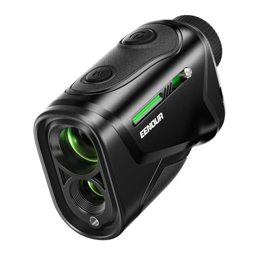 EENOUR ゴルフレーザー距離計 K1/K2 超小型 最速0.02s測定 3点間距離 高透過レンズ 競技対応 ミニ 距離計測器 専用ケース付き 2067486c