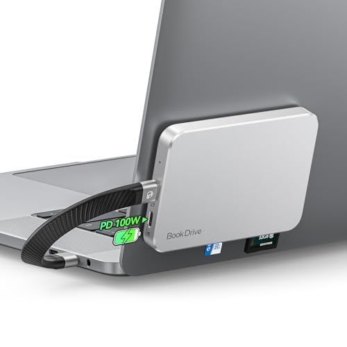 ORICO BookDrive 512GB Magsafe対応 外付けSSD SD/TFカードリーダー PD 100W充電 ノートPC・USB-Cスマートフォン・Type-Cオーディオインターフェイス・タブレット対応 ポータブルSSD USB 3126f9c0
