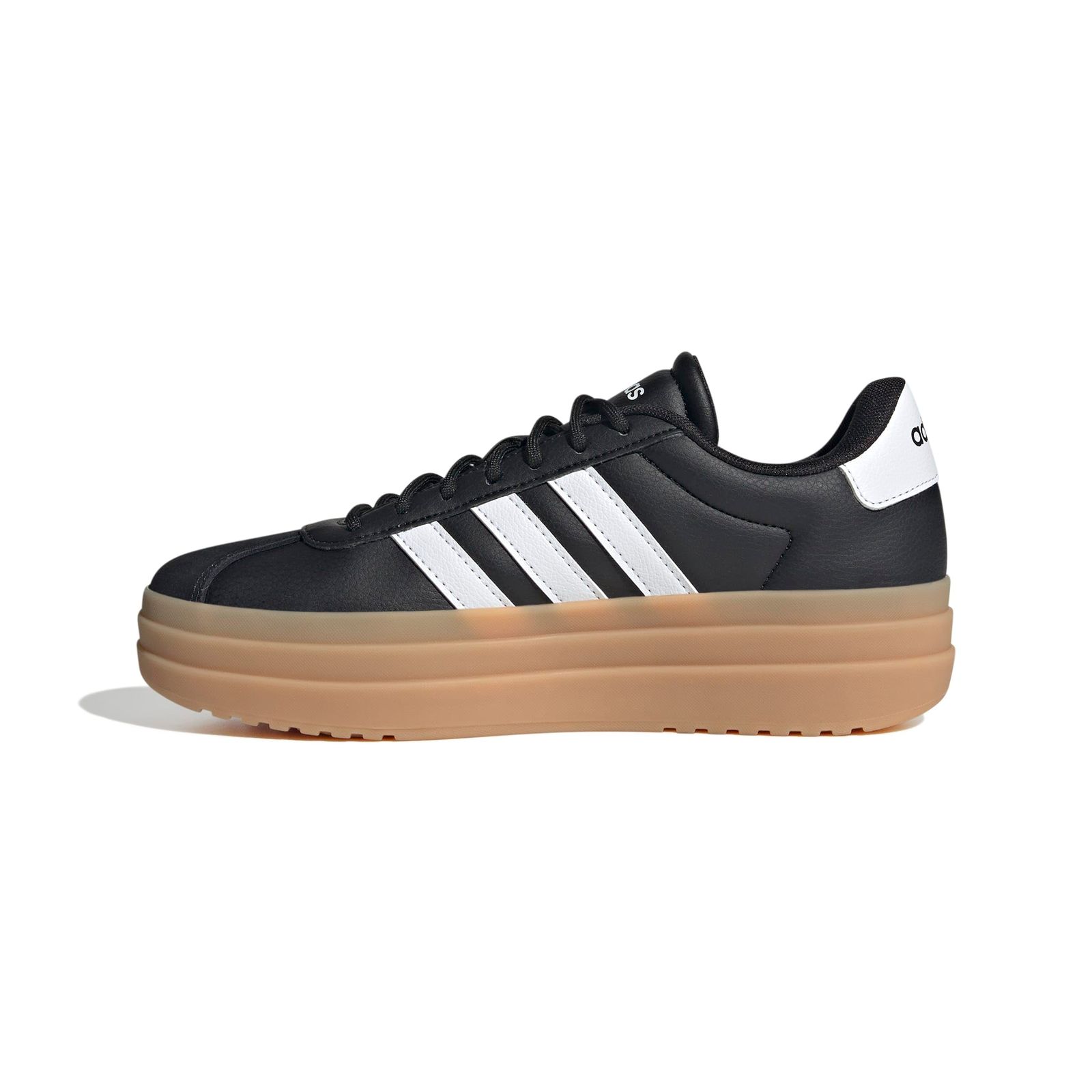 アディダス（adidas） スニーカー VLコートボールド ブラック ホワイト IH3081 スポーツシューズ 厚底 普段履き 登校 通学 スタイリッシュ （ブラッ [コアブラック/フットウェアホワイト/サイバーメタリック(IH3081)] [24.0 cm]