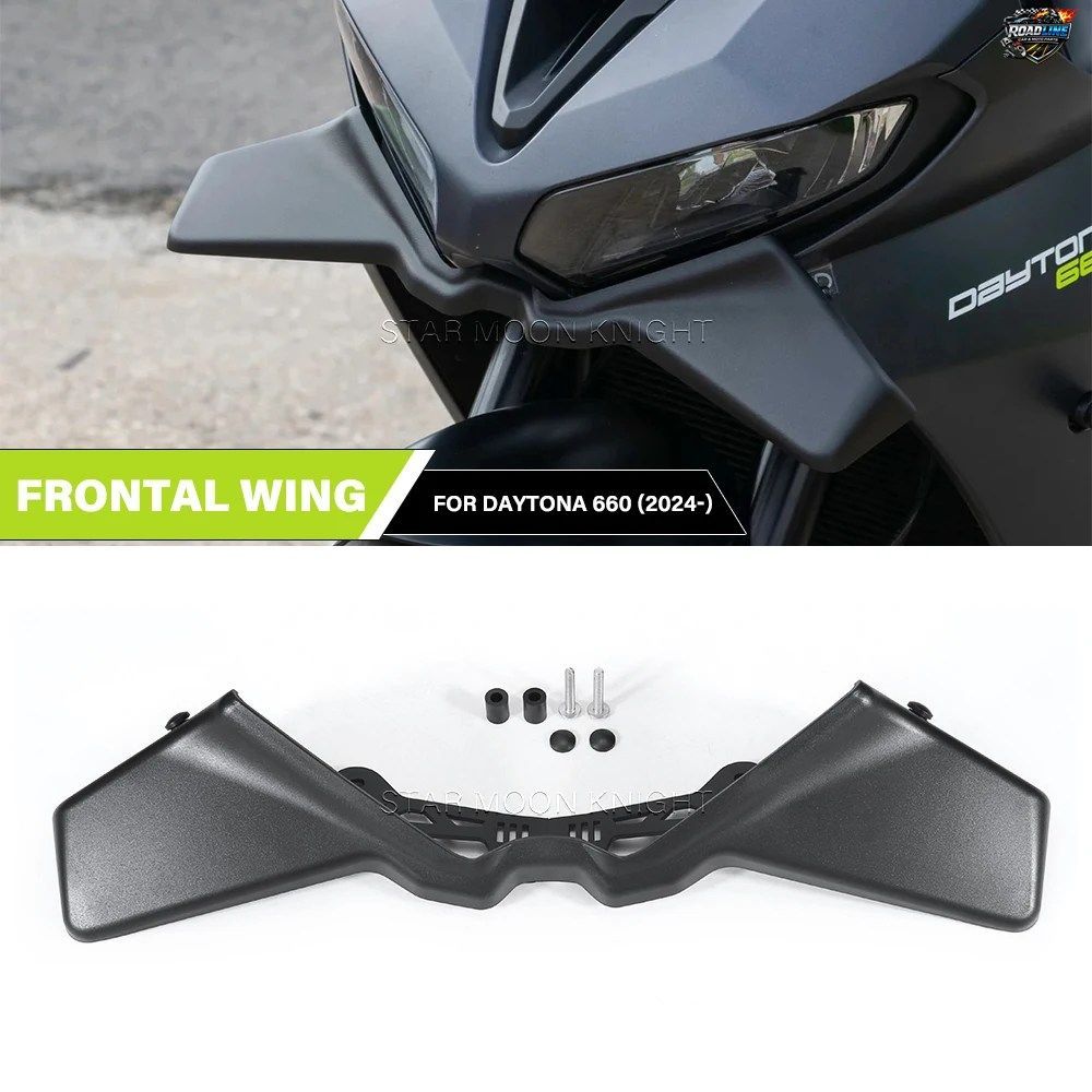 トライアンフ 2024-2026 用モーターサイクルフロントウィングレットエアロダイナミックスポイラーダウンフォースウィングキット