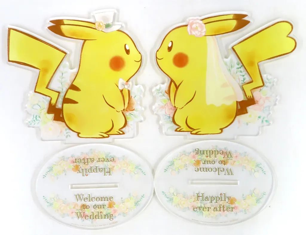 【中古】アクリルスタンド・アクリルパネル ピカチュウのウェルカムボード 「ポケットモンスター ブライダルフェア produced by ESCRIT」