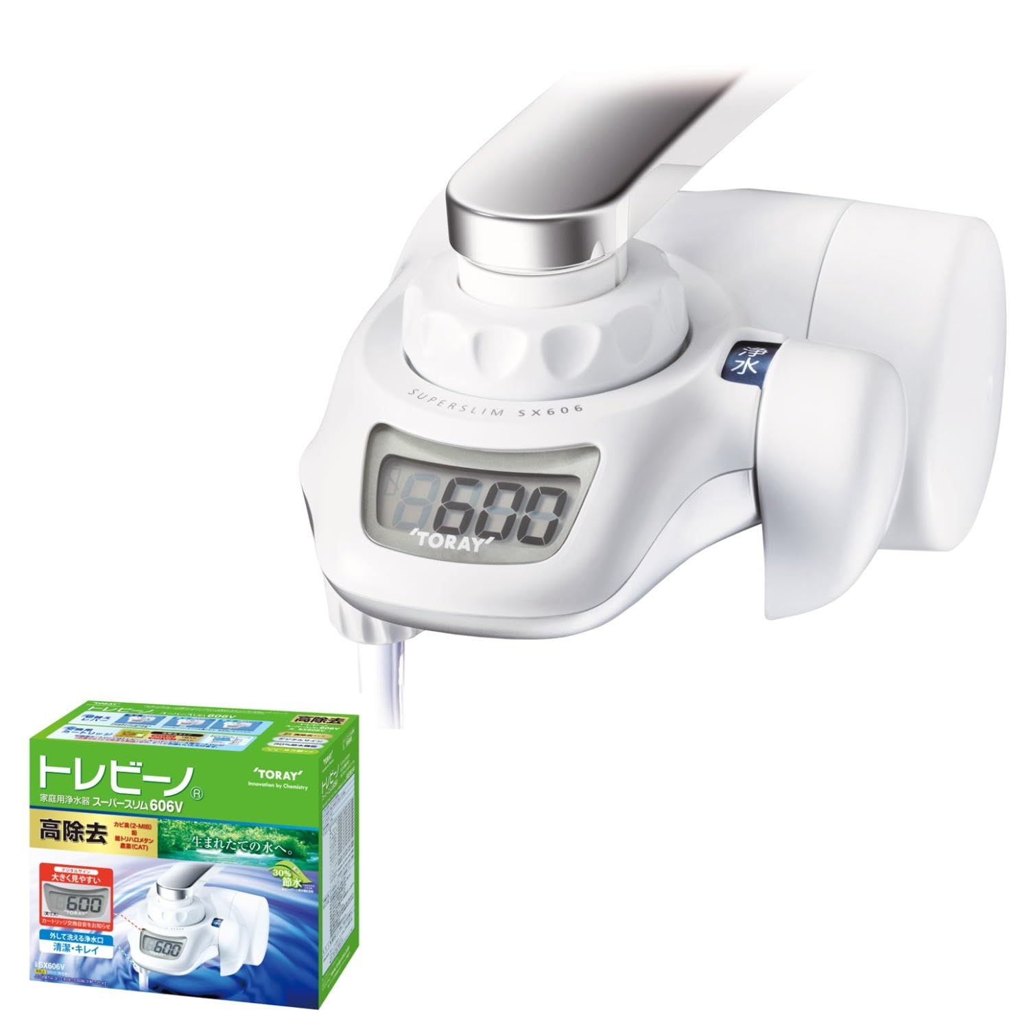 ☆新品☆東レ トレビーノ 浄水器 蛇口 直結型 (高除去/12項目クリア/30%節水) 日本製 SX606V スーパーシリーズ ホワイト f0fec519