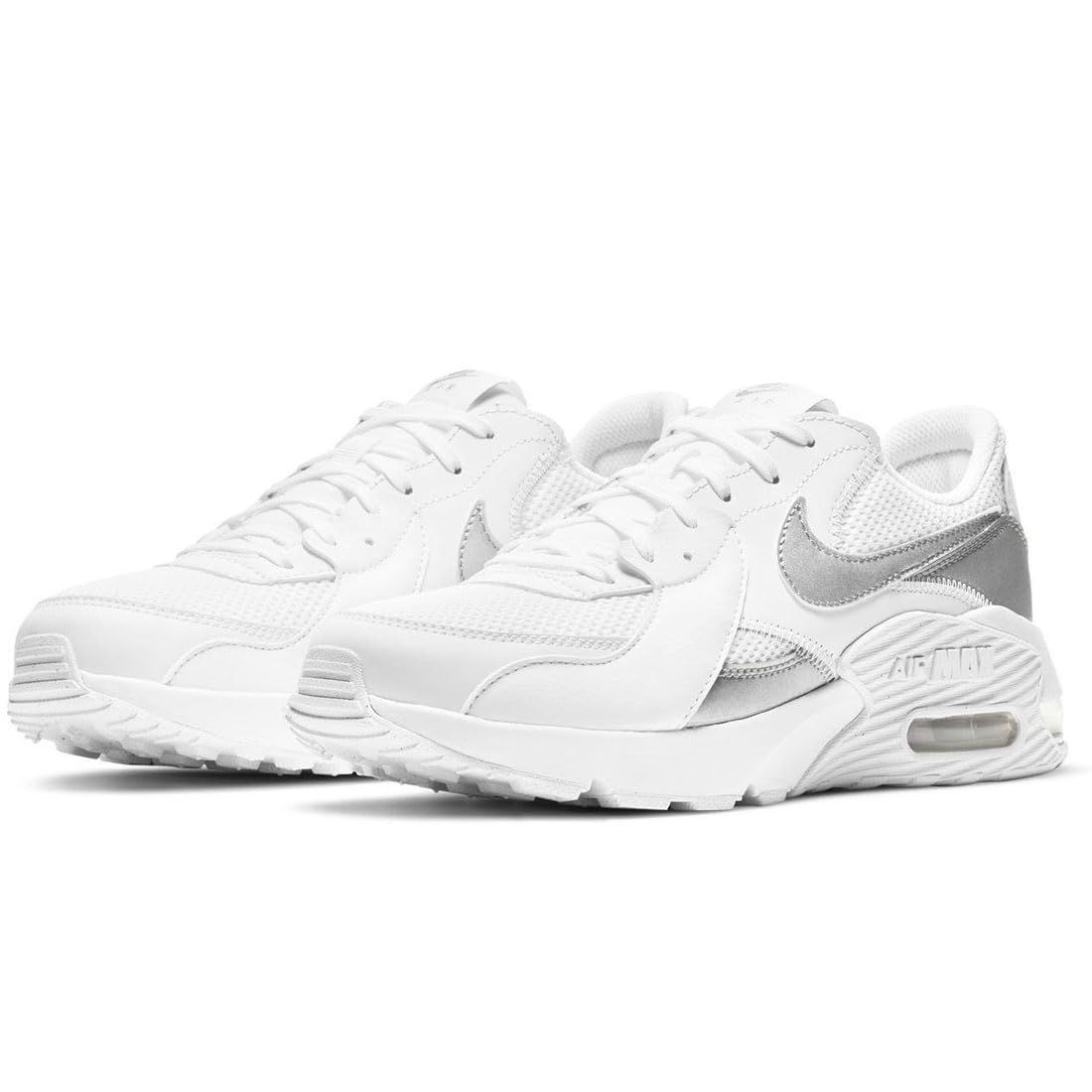 [ナイキ] エア マックス エクシー W AIR MAX EXCEE ホワイト/メタリックシルバー DH3870-100 23.0cm [23.0 cm]