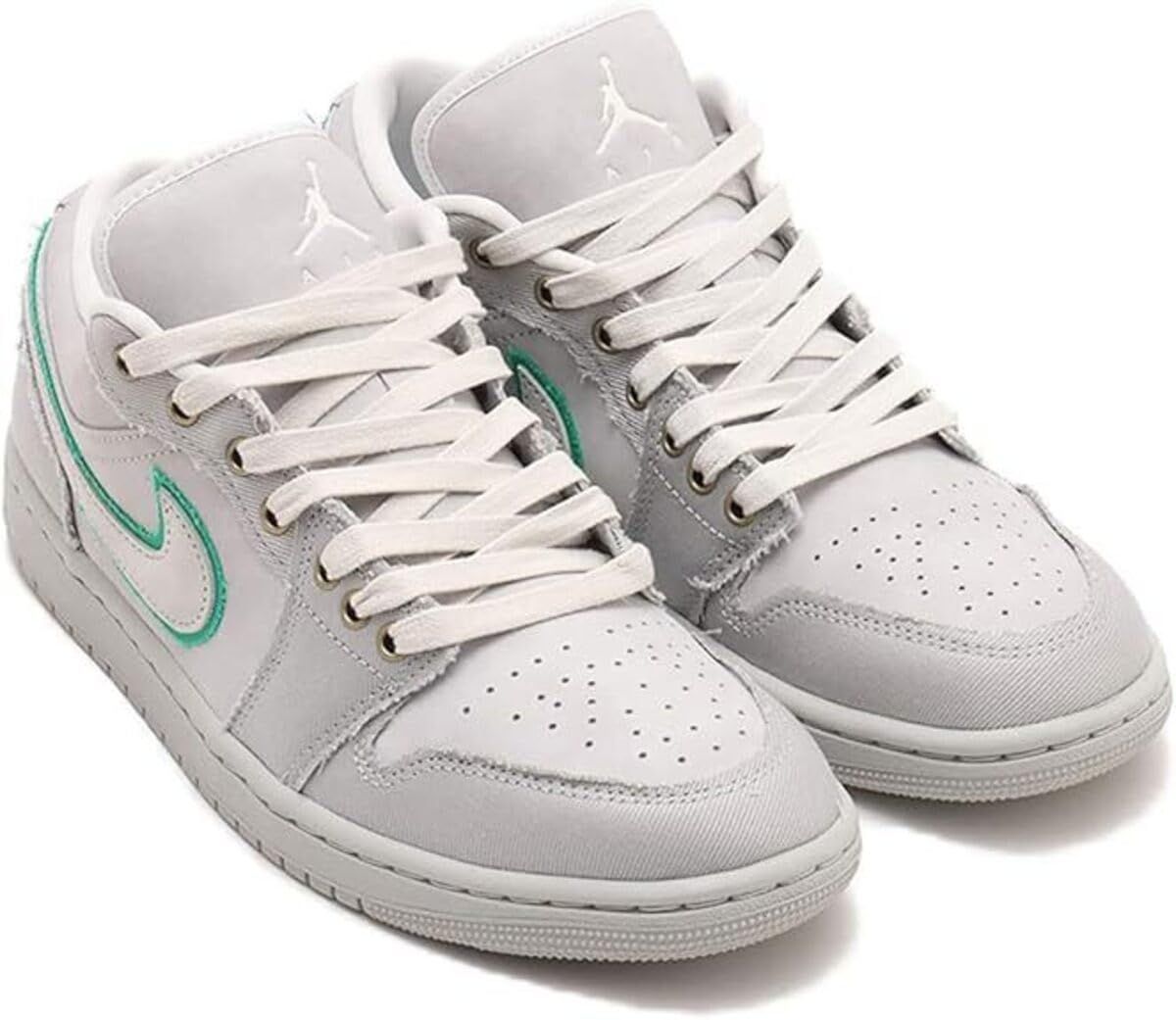 [ナイキ] エア ジョーダン 1 ロー SE W AIR JORDAN 1 LOW SE グレー/サミットホワイト/グリーン IH3369-077 22.5cm [22.5 cm]