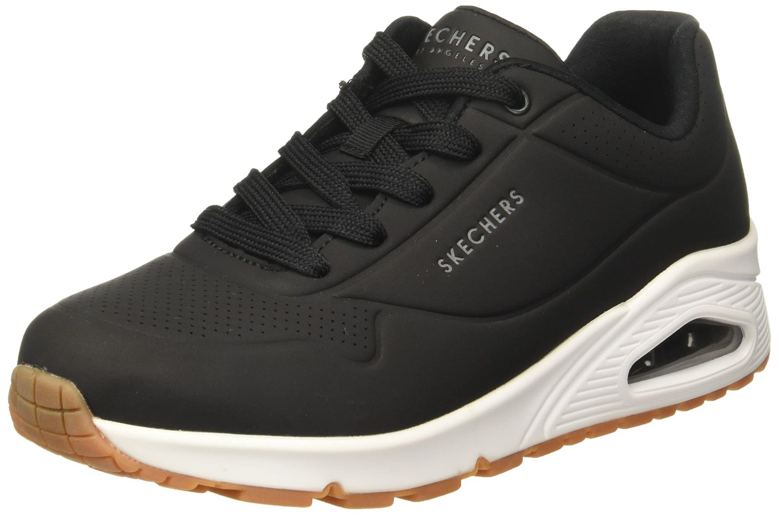 SKECHERS(スケッチャーズ) レディース 女性用 シューズ 靴 スニーカー 運動靴 Uno - Stand on Air - Black 7 B - Medium [並行輸入品] [BLK] [24.0 cm]