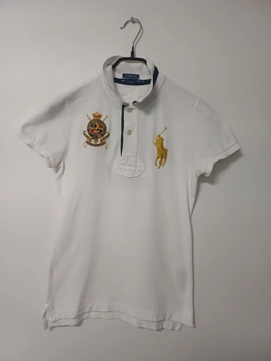 レディース ラルフローレン スキニーフィット ゴールド ビックポニー 半袖Tシャツ (85)