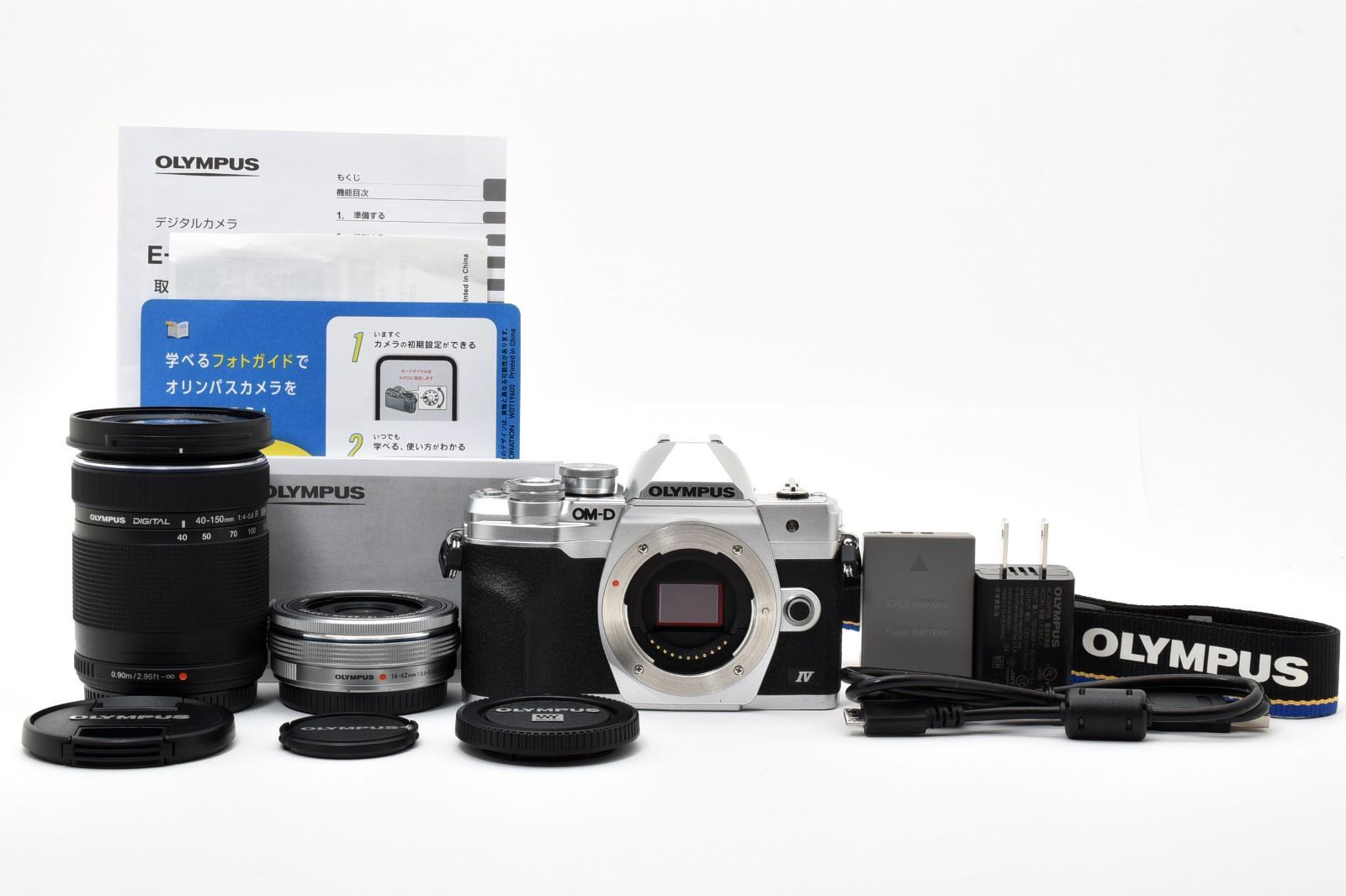 10249ショット!! 極上品 Olympus OM-D E-M10 Mark IV EZ ダブルズームキット シルバー と０９