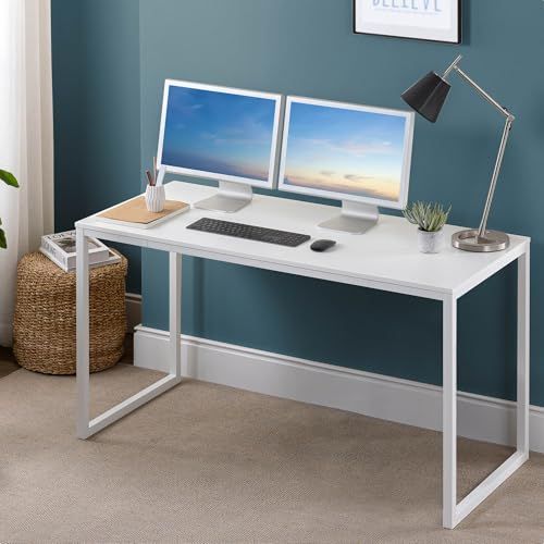 ZINUS Jennifer ワークデスク ホワイト 幅120×奥行70×高さ70cm(旧JIS規格) Modern Studio Collection パソコンデスク ダイニングテーブル 在宅 リモート SOHO | 机 組立簡単 工具付き ジヌス | ｍａ