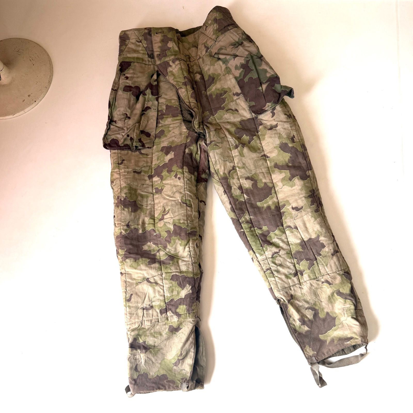 used 50s チェコスロバキア軍 クラウドカモ リバーシブル キルティング ライナーパンツ ユーロミリタリー カモフラージュ