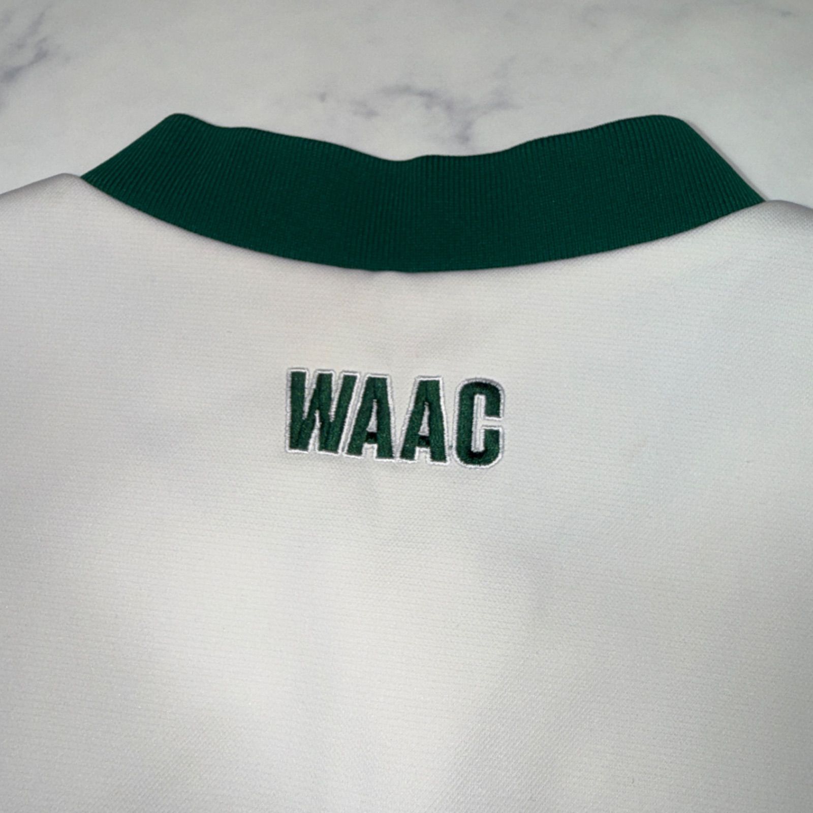 WAAC ワック ゴルフ ワンピース ノースリーブ ハーフジップ ホワイト