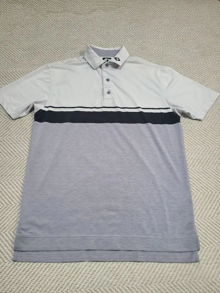 100) フットジョイ ゴルフウェア 半袖 カラーTシャツ シャツ グレー