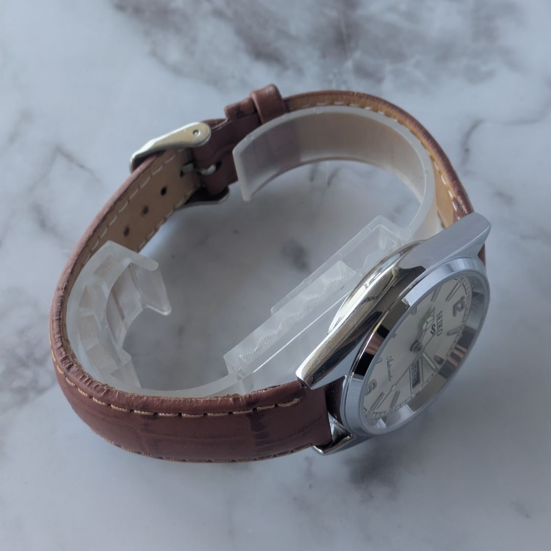 OH済 稼働品 SEIKO セイコー5 自動巻き 6309A 70s 80s ヴィンテージ 銀