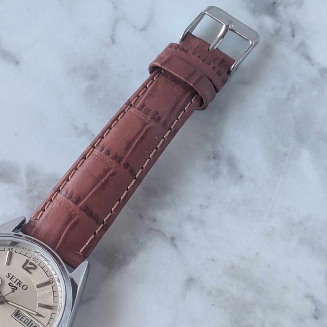 OH済 稼働品 SEIKO セイコー5 自動巻き 6309A 70s 80s ヴィンテージ 銀