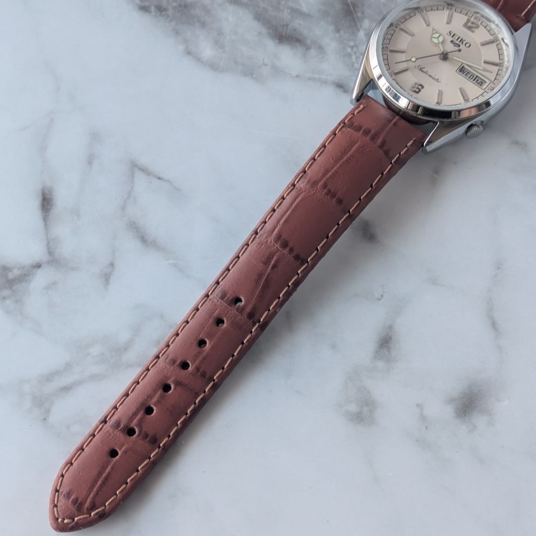 OH済 稼働品 SEIKO セイコー5 自動巻き 6309A 70s 80s ヴィンテージ 銀