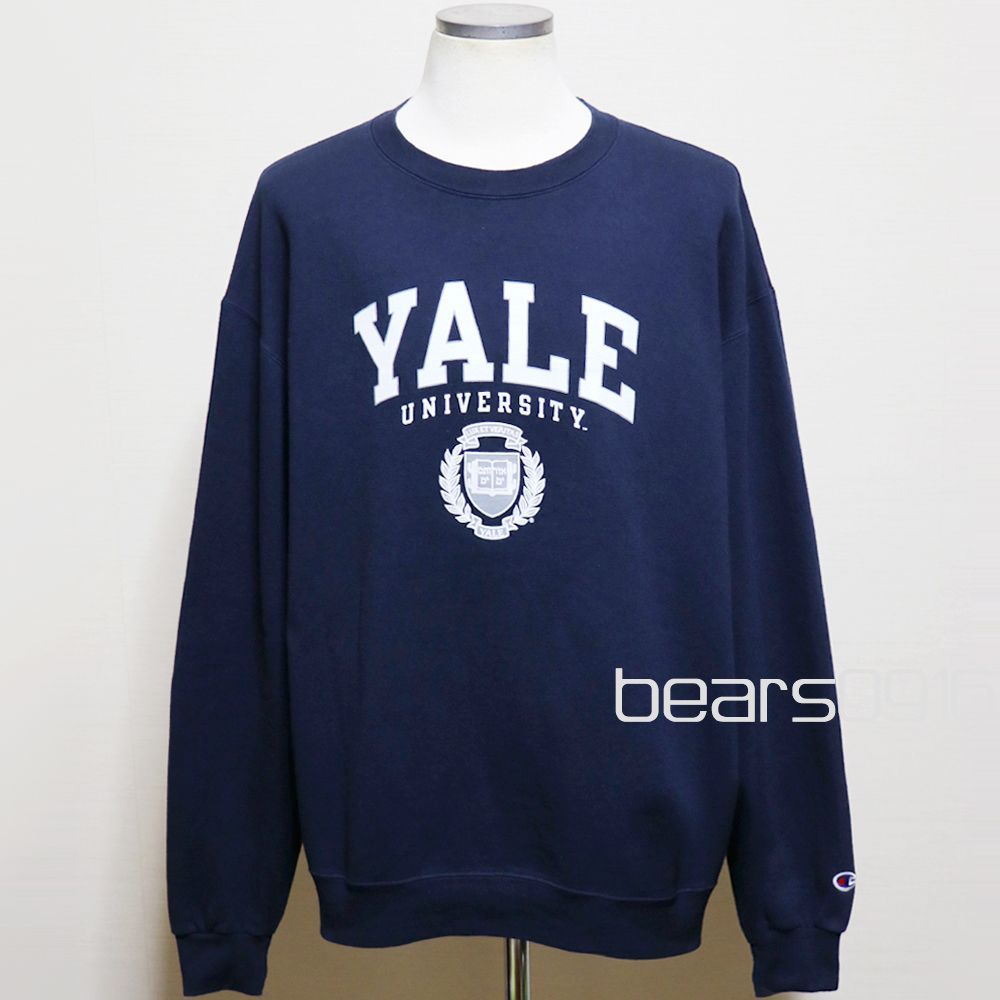 【チャンピオン】イエール スウェット トレーナー メンズ XL 2XL 美品 濃紺 YALE 公式 00s カレッジ オーバーサイズ USED品 アメリカ古着
