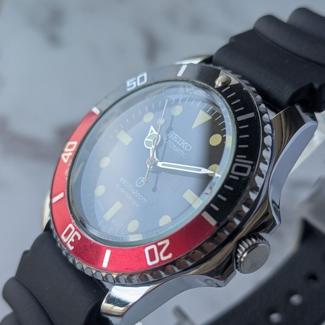 OH済 稼働品 SEIKO セイコー ダイバーズカスタム 自動巻き 6309A 70s