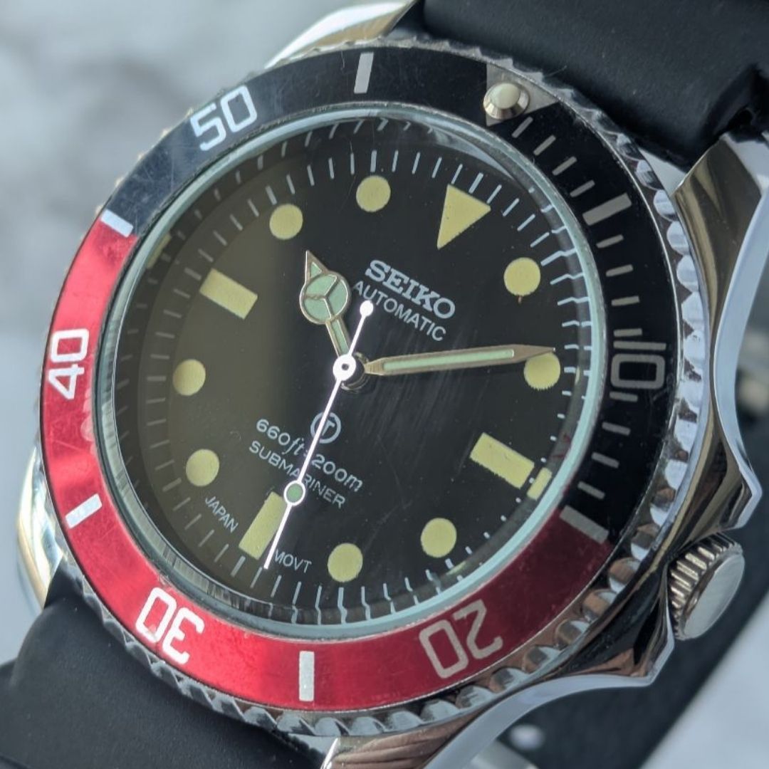 OH済 稼働品 SEIKO セイコー ダイバーズカスタム 自動巻き 6309A 70s