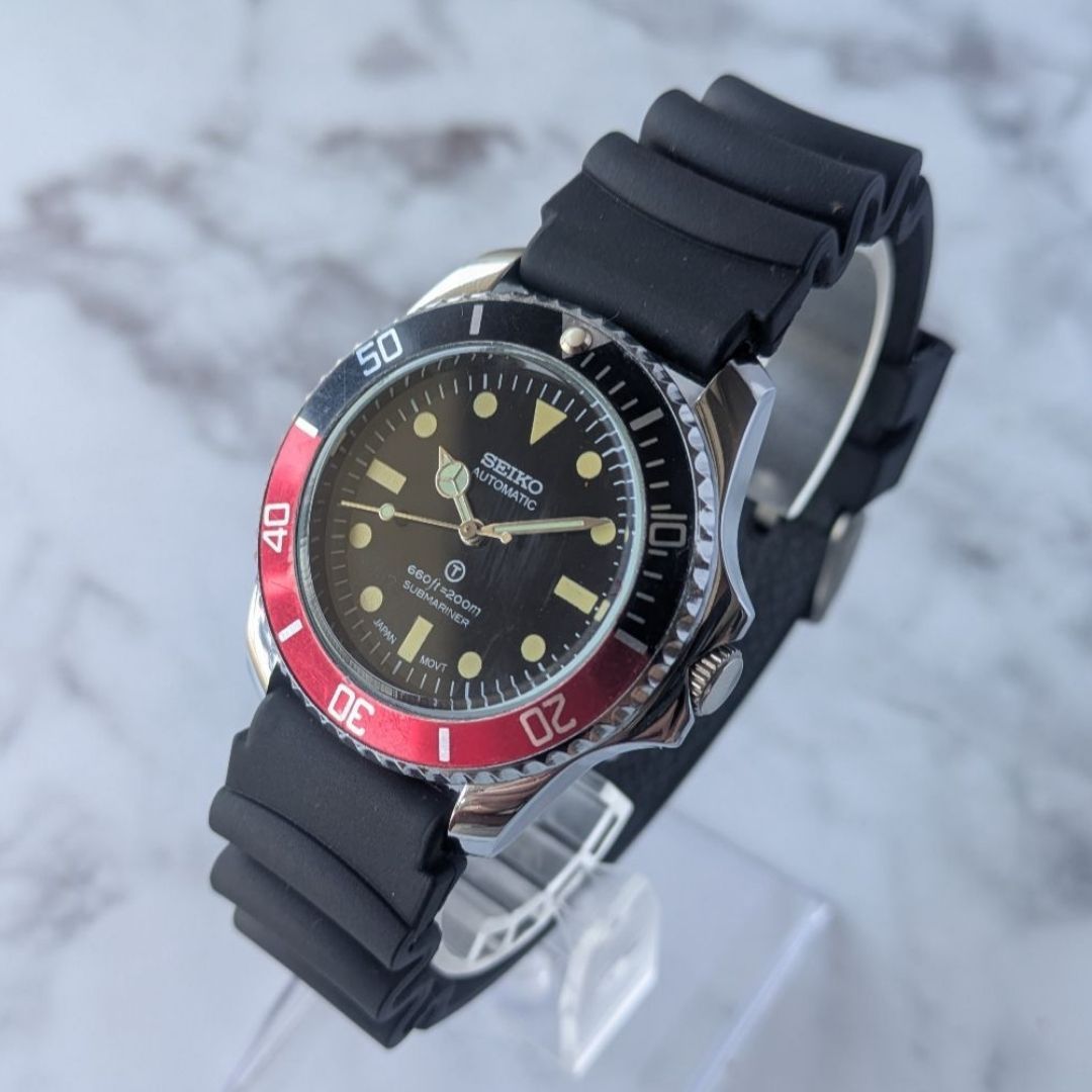 OH済 稼働品 SEIKO セイコー ダイバーズカスタム 自動巻き 6309A 70s