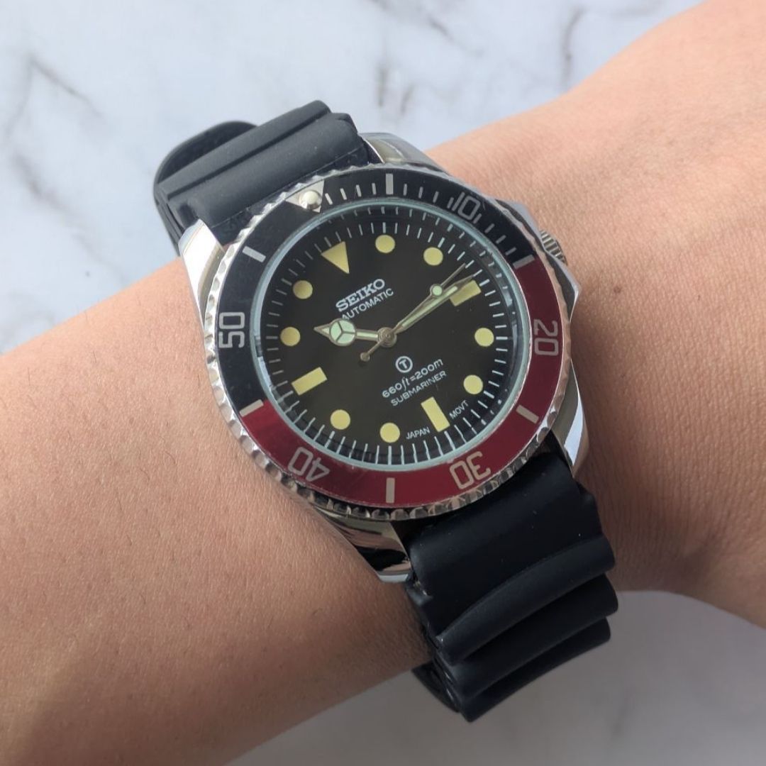 OH済 稼働品 SEIKO セイコー ダイバーズカスタム 自動巻き 6309A 70s