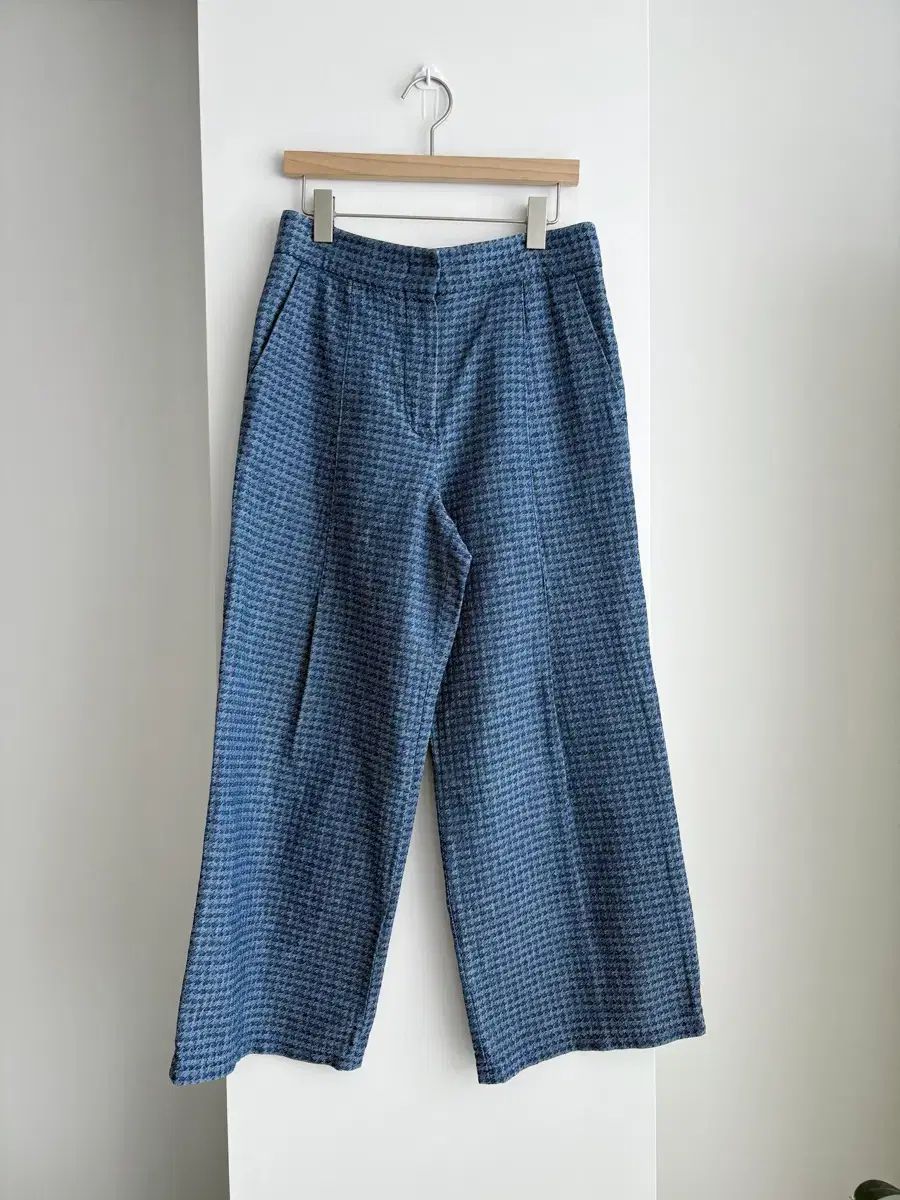 LUCKY CHOUETTE ラッキーシュエトゥ ハウンドトゥース ワイド デニム 36