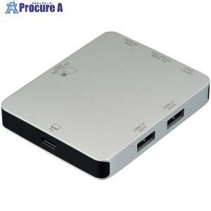 【新品・5営業日で発送】ナカバヤシ PD対応 Type-C 7in1 ハイスピード ドッキングステーション 10Gbps 超高速データ転送可能 シルバー UD-C17SL
