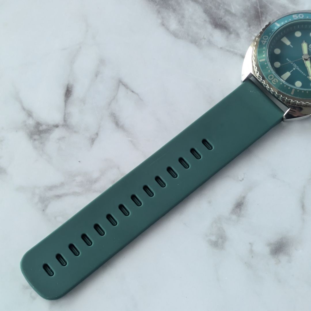 OH済 稼働品 SEIKO セイコー 自動巻き 60s 70s ヴィンテージ 緑文字盤 