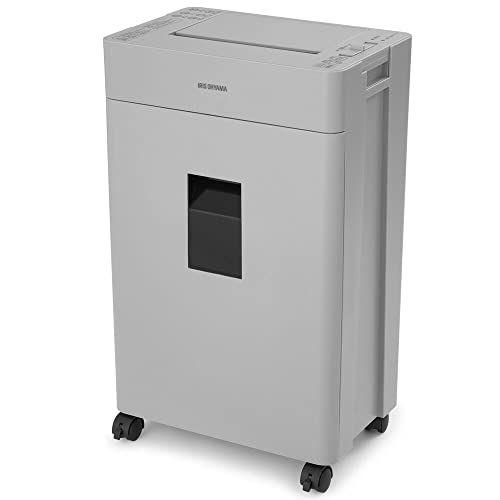 アイリスオーヤマ オートフィードシュレッダー 業務用 マイクロクロスカット 2×10mm 大容量 22L 静音 KAFSR110M-H ライトグレーｍａ