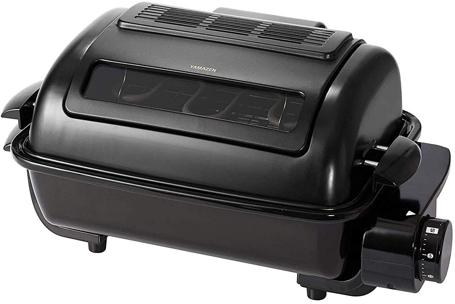 [山善] ワイドグリル フィッシュロースター マットブラック NFR-1100(MB)ｍａ