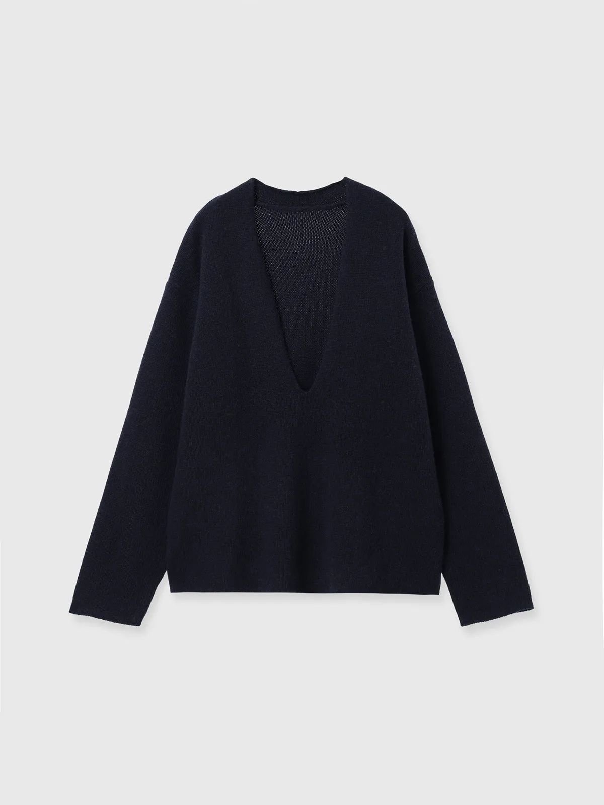 【アウトレット】CREDONA/クレドナ ハミルトン Vネックニット (ネイビー) HAMILTON V NECK KNIT