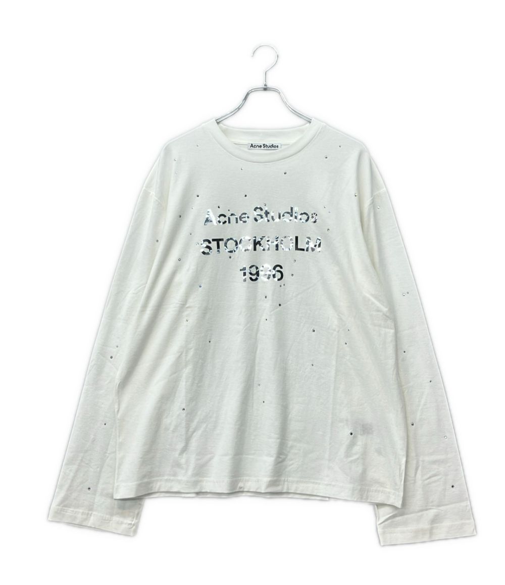 アクネ ストゥディオズ 長袖 Tシャツ ラインストーン FN-UX-TSHI000231 メンズ レディース SIZE M Acne Studios
