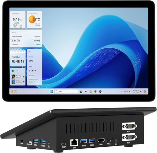 HigolePC ミニPC 10.1型 Windows 11 Pro Mini PC インテル N5095 8GB 128GB HDポート USB 3.0 ギガビット有線LAN Wi-Fi 5 BT4.2 ファンレス 静音 4K出力対応 小型 03993963