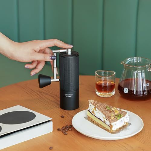 タイムモア TIMEMORE 栗子C3S 手挽きコーヒーミル 手動式 コーヒーグラインダー ステンレス臼 粗さ調整可能 清掃しやすい coffee grinder 家庭用 省力性 ダイヤモンド (C3S Pro-ブラック)*vj fda8122d