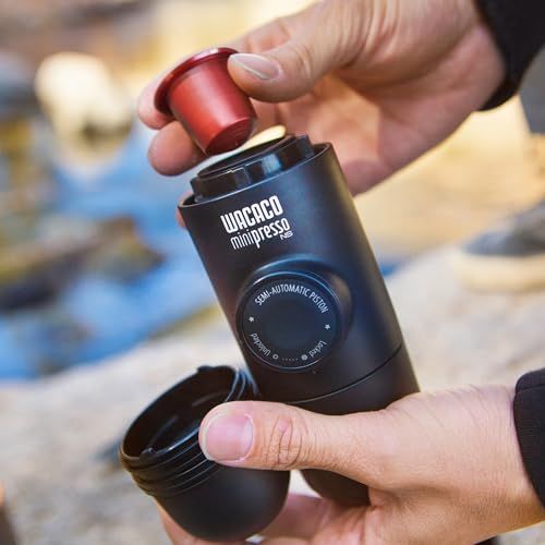 【正規品】WACACO Minipresso NS、ポータブルエスプレッソマシン、ネスプレッソオリジナルカプセルと互換性のあるカプセルに対応、旅行用コーヒーメーカー、手動ピストンアクション操作*vj 14430977 【正規品】WACACO Minipresso NS、ポータブルエスプレッソマシン、ネスプレッソオリジナルカプセルと互換性のあるカプセルに対応、旅行用コーヒーメーカー、手動ピストンアクション操作*vj 14430977
