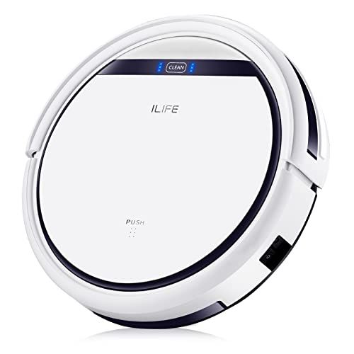 ILIFE アイライフ V3s Pro ロボット掃除機 ブラシレス吸引口 掃除ロボット 強力吸引 予約設定 髪の毛/ペットの毛に効果 ワンタッチ起動 三つの掃除モード 超薄型 静音設計 自動掃除機 自動充電 落下 衝突防止 リモコン付き(ホワ 29205c24