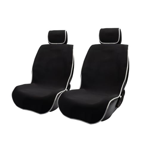 SHIMAKYO シートカバー 車用 防水 汚れ防止 ウェットスーツ素材 フロント席 2枚 軽/普通車対応 ズレにくい 丸洗い可能 シート保護 2PCS*vj 5f28acba