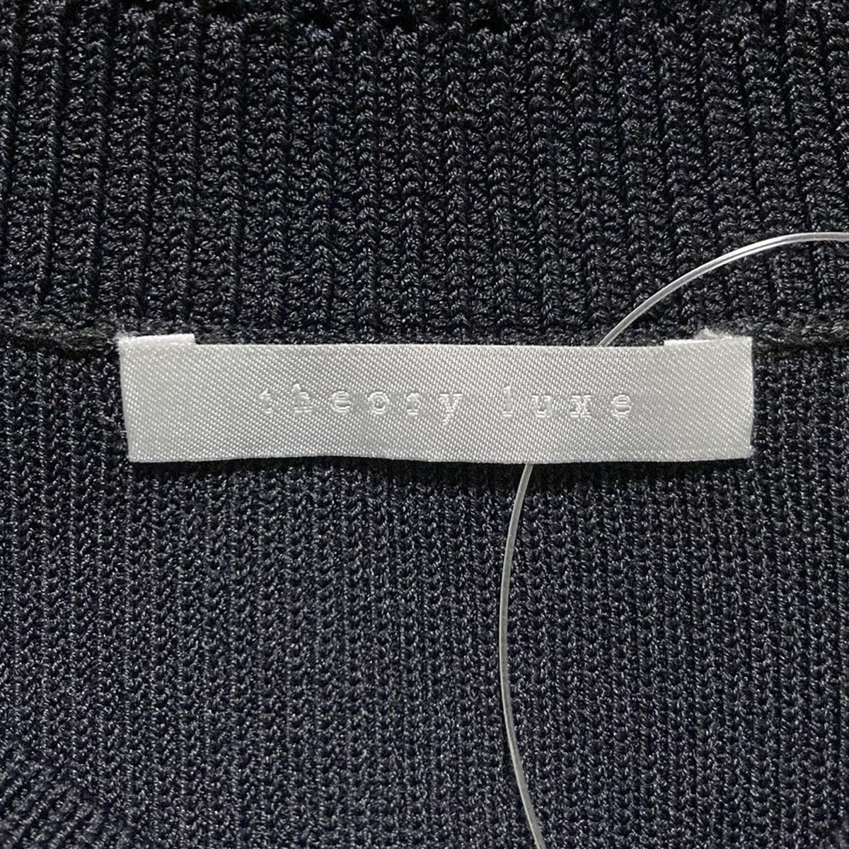theory luxe(セオリーリュクス) 長袖セーター サイズ38 M レディース新品同様 - 黒 Vネック