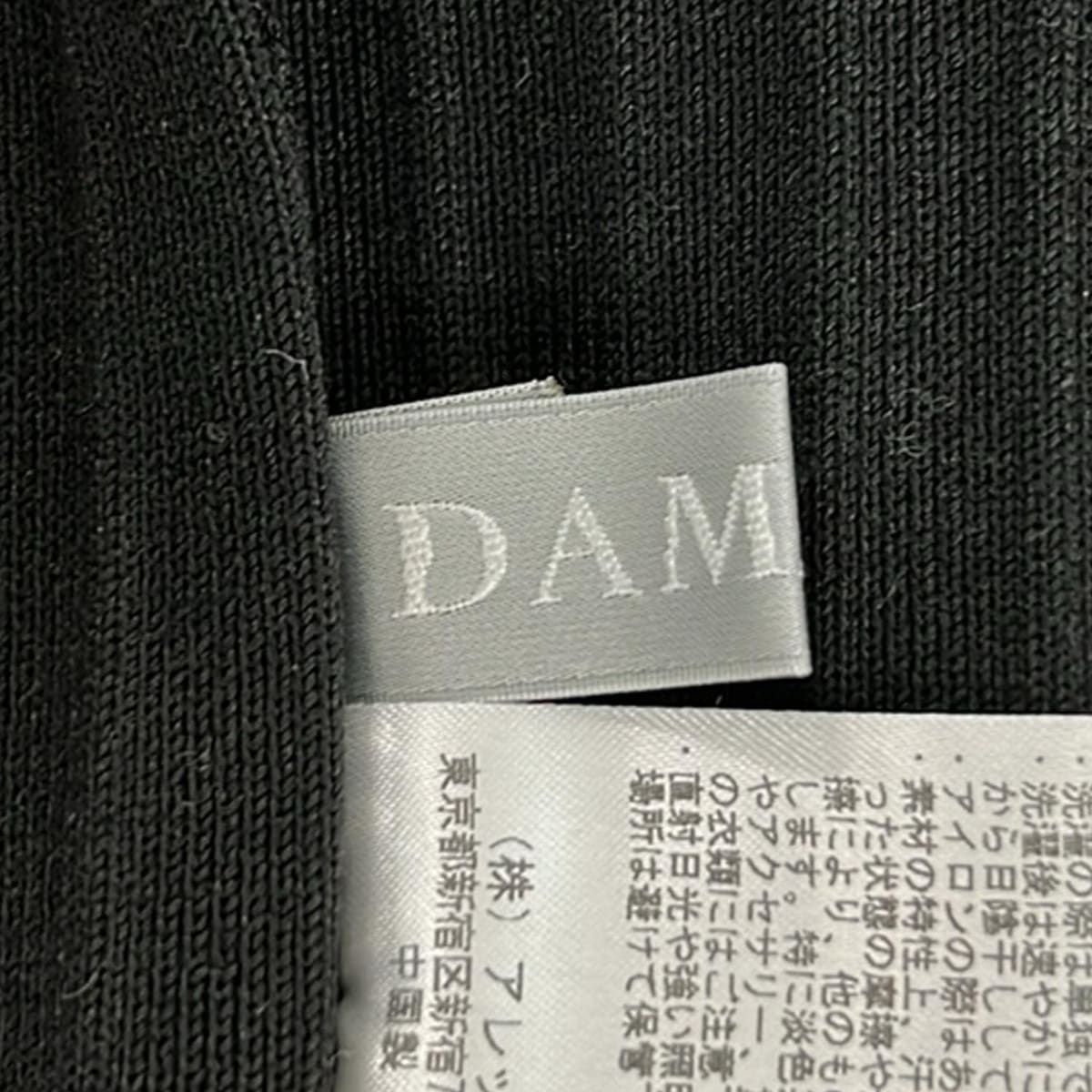 DAMAcollection(ダーマコレクション) ブルゾン サイズLL レディース美品 - 黒×ネイビー 長袖/春/秋
