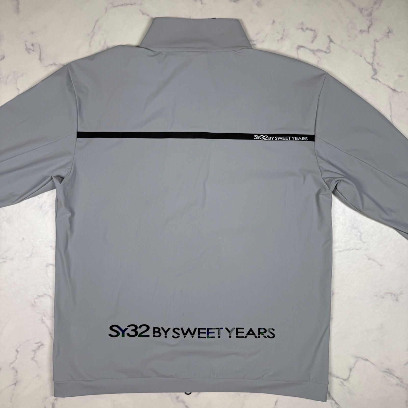 新品タグ付き　SY32 GOLF ジャケット XL グレー ストレッチ フルジップ ブルゾン ゴルフ