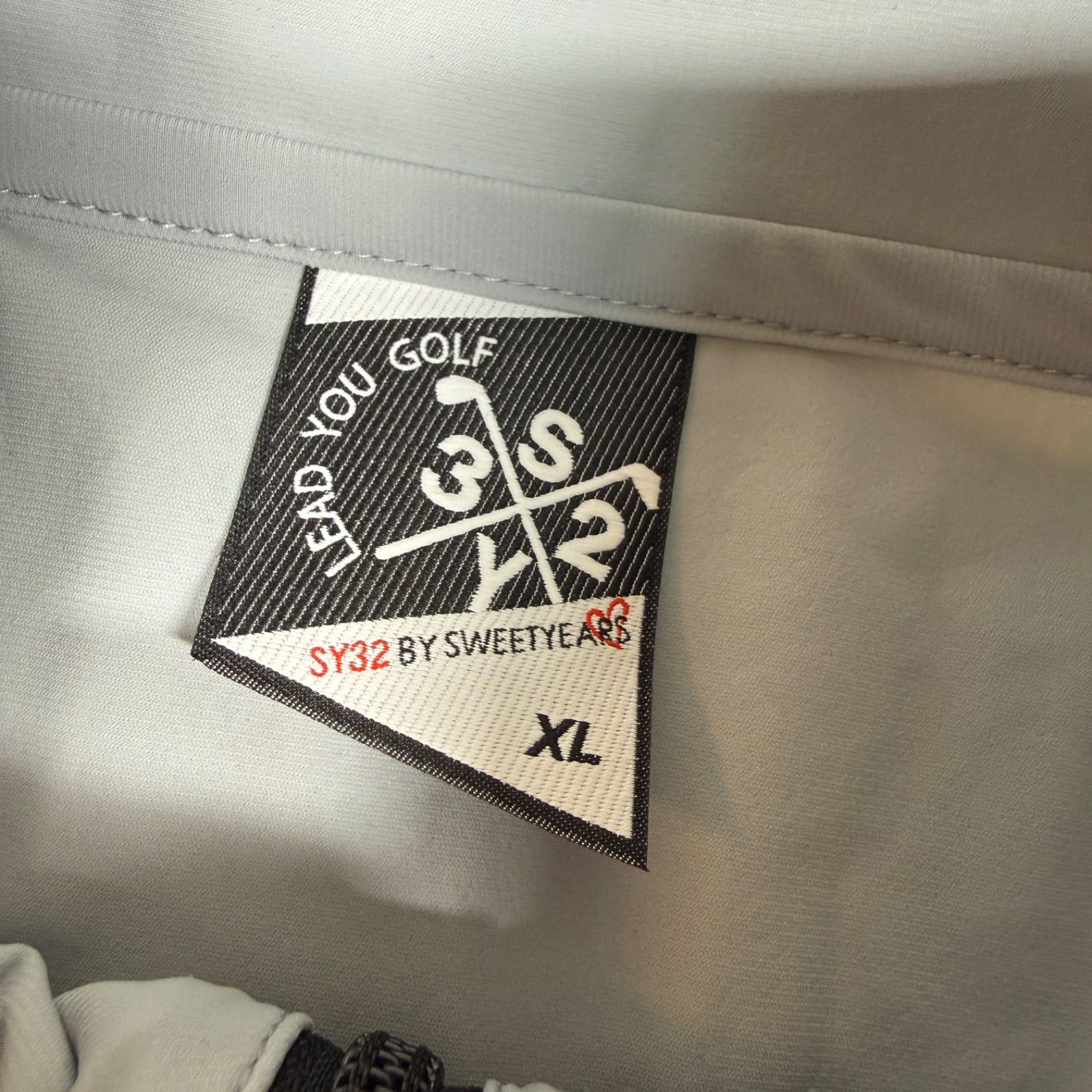 新品タグ付き　SY32 GOLF ジャケット XL グレー ストレッチ フルジップ ブルゾン ゴルフ