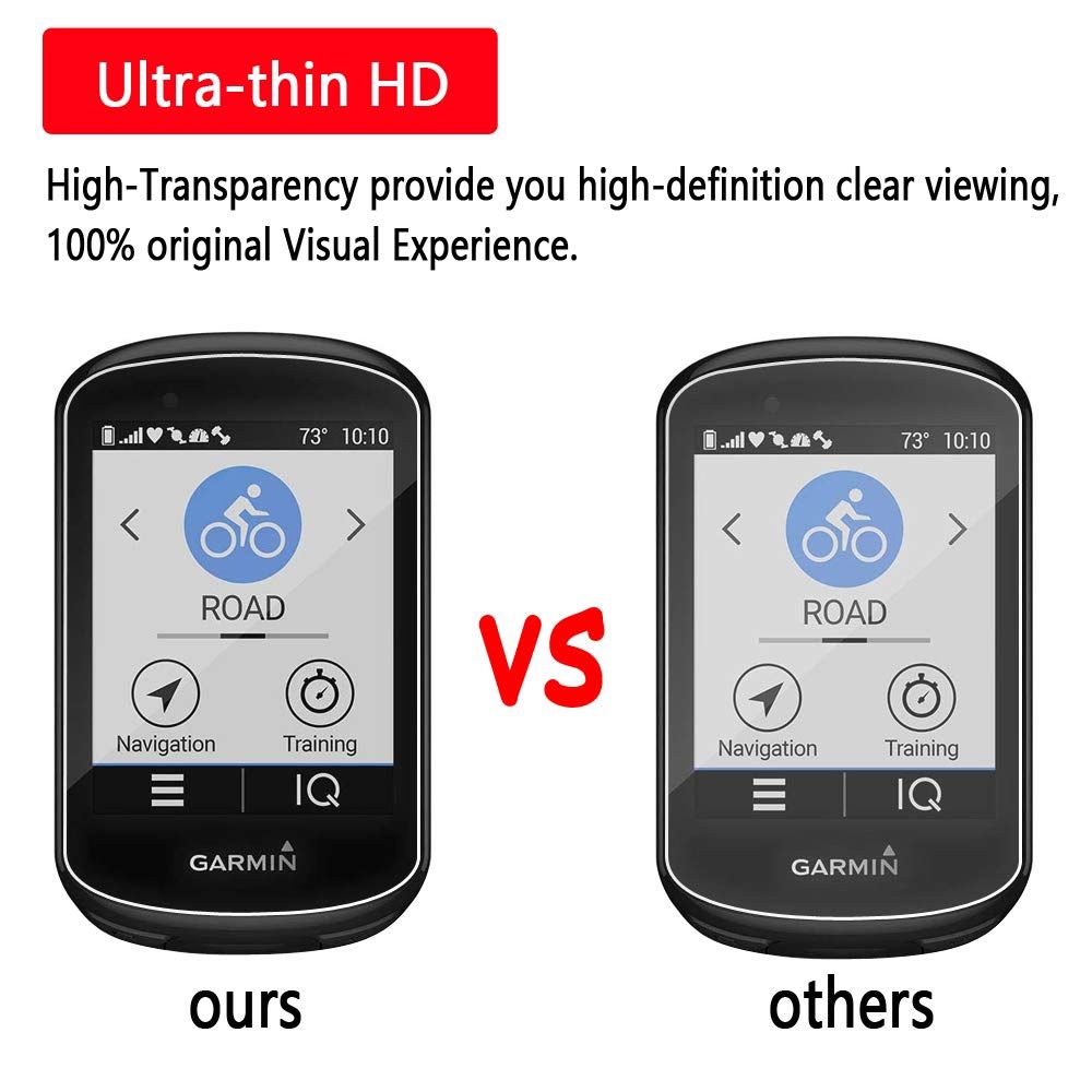 新品 【2パック】対応 Garmin Edge 830 ウォッチスクリーンプロテクター用 強化ガラス 傷防止 気泡なし HDクリア 硬度9H 透明度99.9%