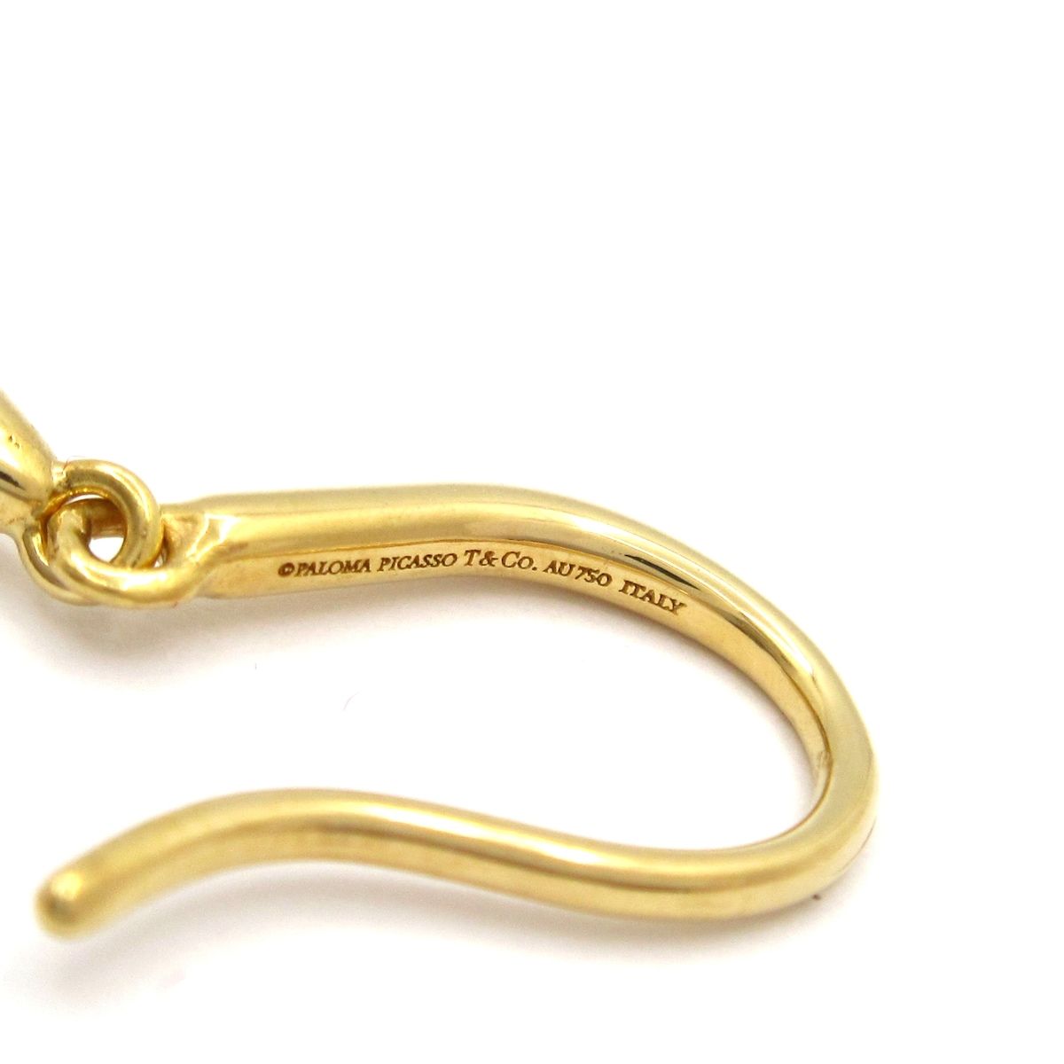 TIFFANY&Co.(ティファニー) ピアス美品 ルーチェドロップ K18YG