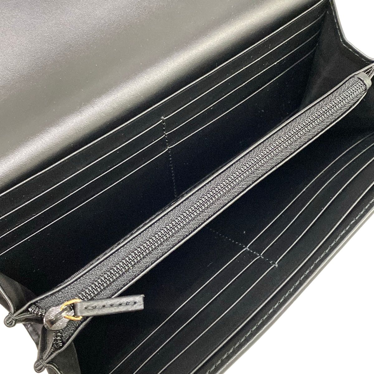 GUCCI(グッチ) 長財布美品 GGプラス・GGスプリーム 779785 ベージュ×ダークグレー×黒 レザー GUCCI(グッチ) 長財布美品 GGプラス・GGスプリーム 779785 ベージュ×ダークグレー×黒 レザー